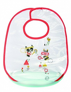 Нагрудник непромокаемый Sport из хлопка на липучке, с пластиковым кармашком (Bebe Confort, 3105203300)